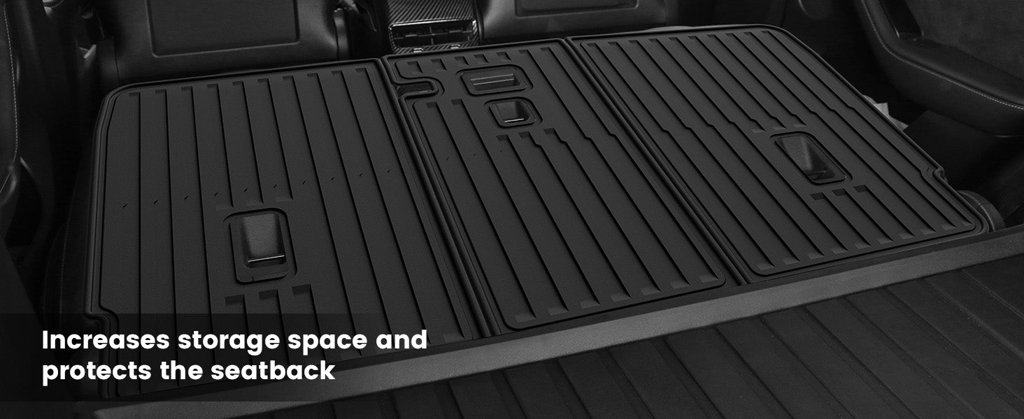 Fit for 2026 Tesla Model Y Floor Mats / Cargo / Frunk Liner / Trunk Well / Seatback Mats