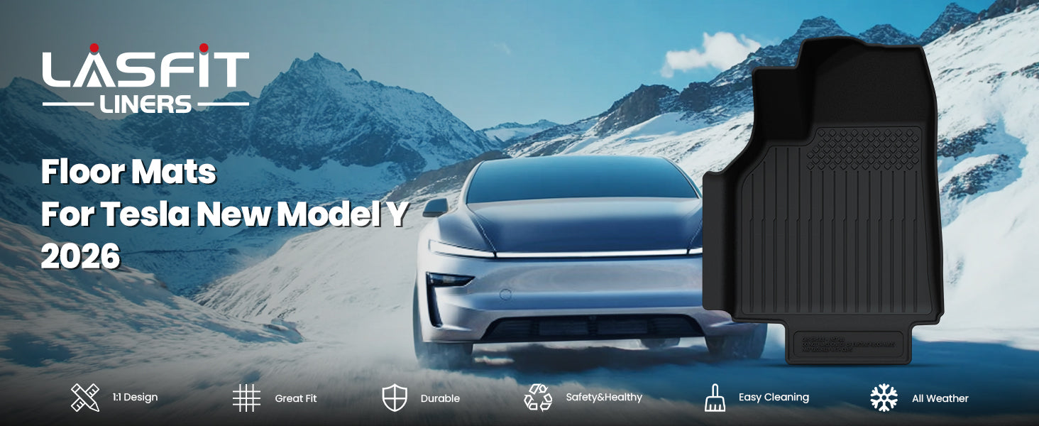 all weather custom 2026 Tesla Model Y floor mats