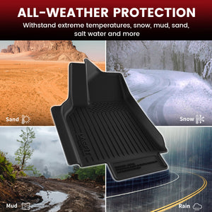 2026 Tesla Model Y AWD/RWD Floor Mats & Cargo & Frunk Liner & Trunk Well & Seatback Mats All Weather