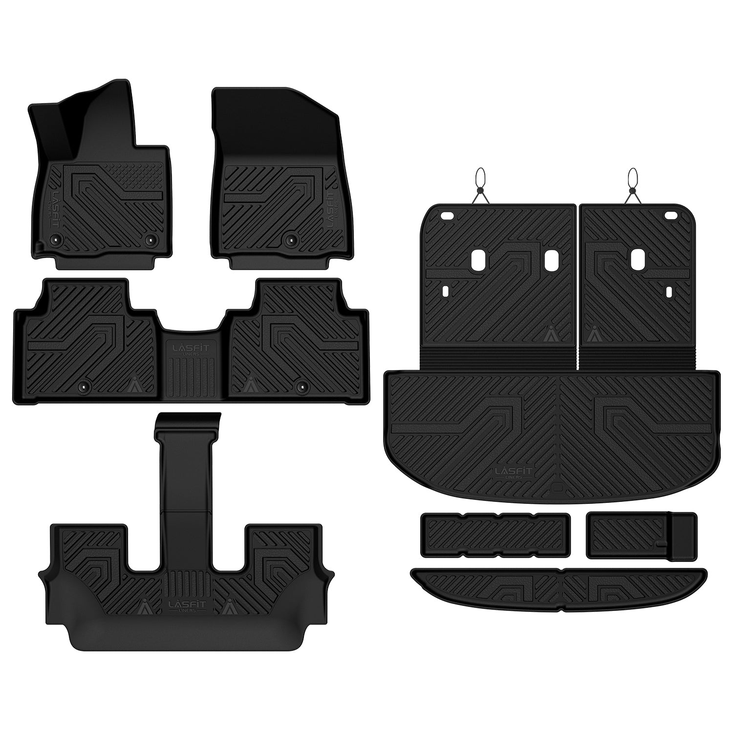 カイカイキキ　ラバープレイマット 2027 Kia Telluride Floor Mats – Better Than OEM, Full Coverage TPE
