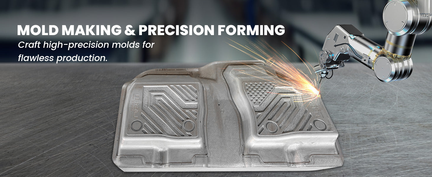 Molding & Precision Forming Process on 2027 Kia Telluride Floor Mats