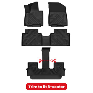 Fit for 2027 Kia Telluride Floor Mats or Seatback & Cargo & Rear Trunk Mat