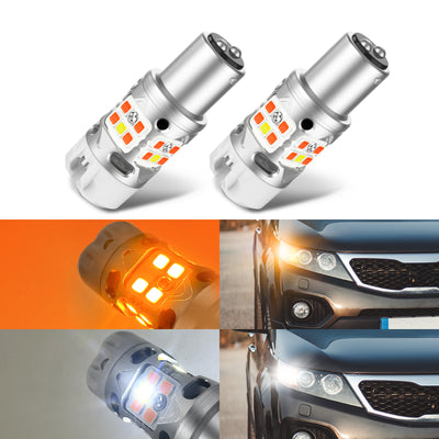 T3-1157D LED bulbs image with car