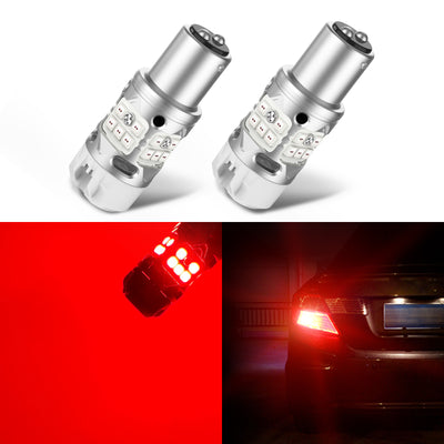 T3-1157R LED bulbs image with car