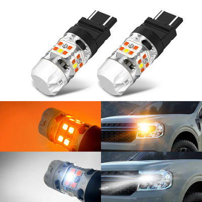 T3-4257D LED bulbs image with car