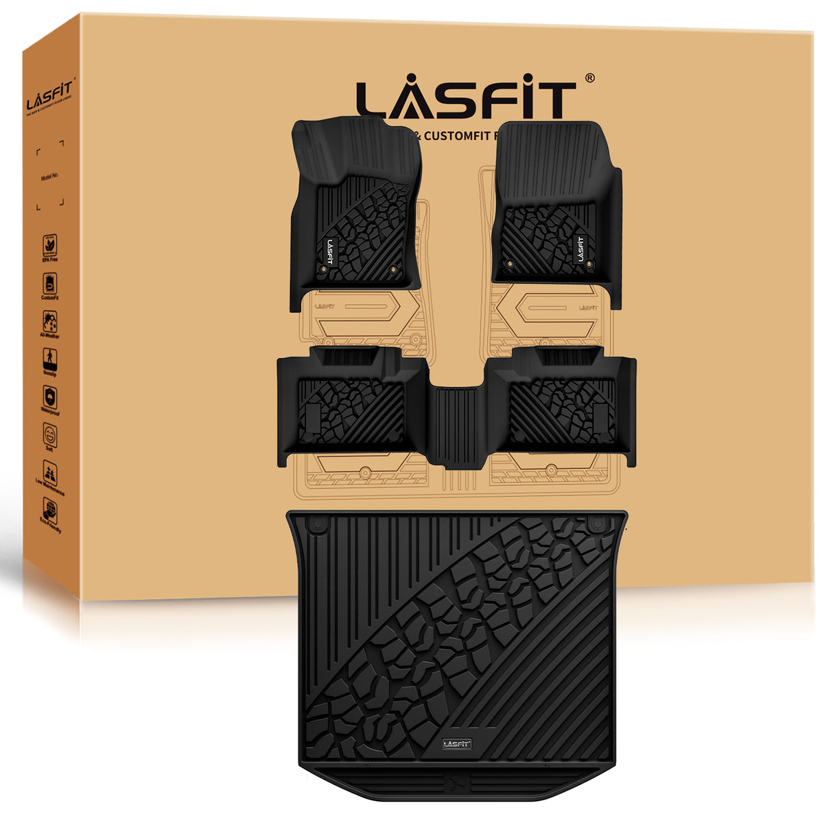 Fit for 2013-2015 Jeep Grand Cherokee Custom Floor Mats / Cargo / Seatback Mat