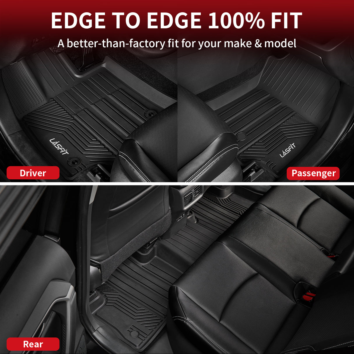 Fit for 2019-2025 Toyota RAV4 All-weather TPE Floor Mats & Cargo Mat