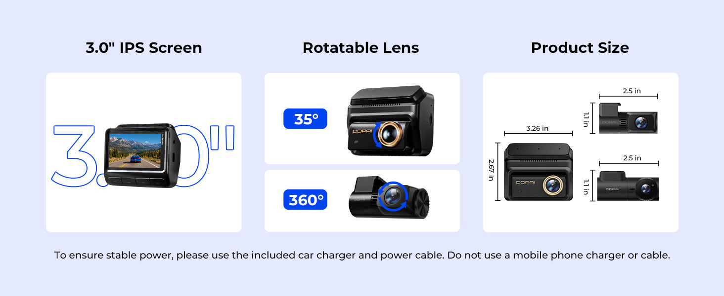 Compact Size for a Clear Driving View
