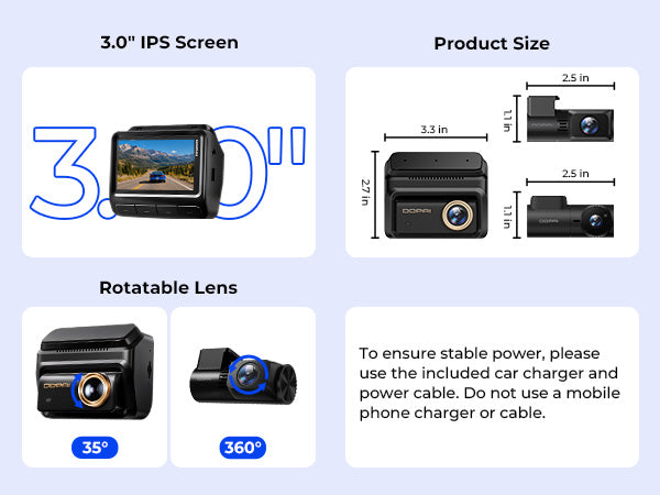 Compact Size for a Clear Driving View