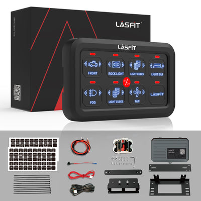 Lasfit 8 Gang Switch Panel full package