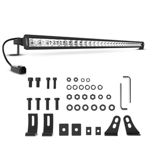 LASFIT Off-Road LED Light Bars 12 22 32 42 52 Inch Spot Flood Combo Single Row - White