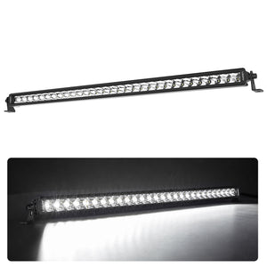 LASFIT Off-Road LED Light Bars 12 22 32 42 52 Inch Spot Flood Combo Single Row - White