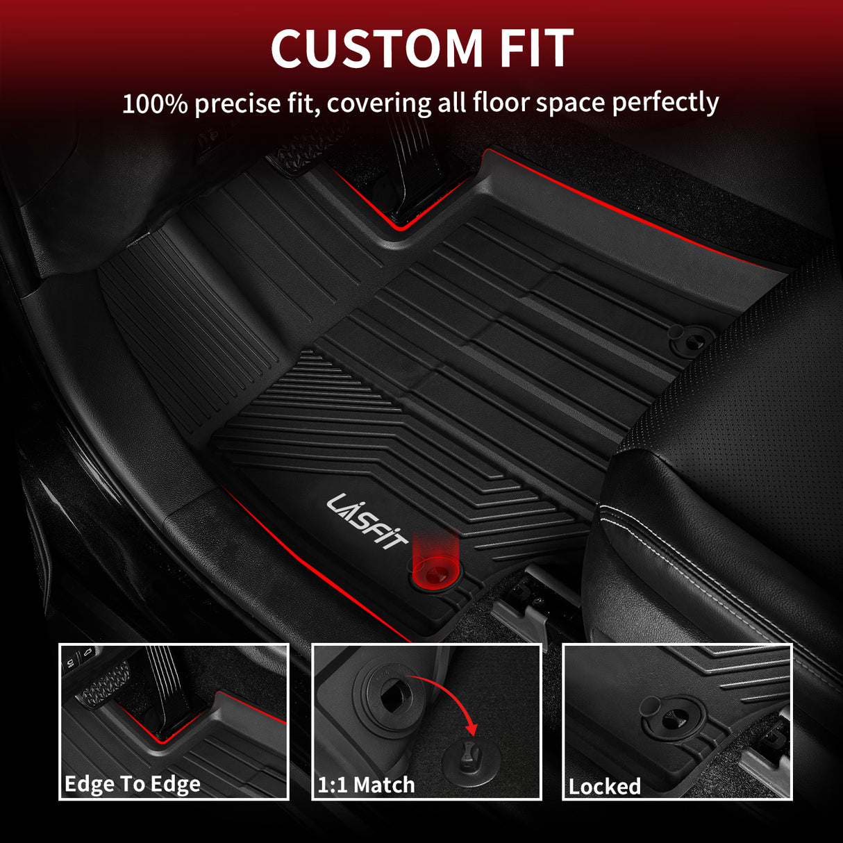 Fit for 2019-2025 Toyota RAV4 All-weather TPE Floor Mats & Cargo Mat
