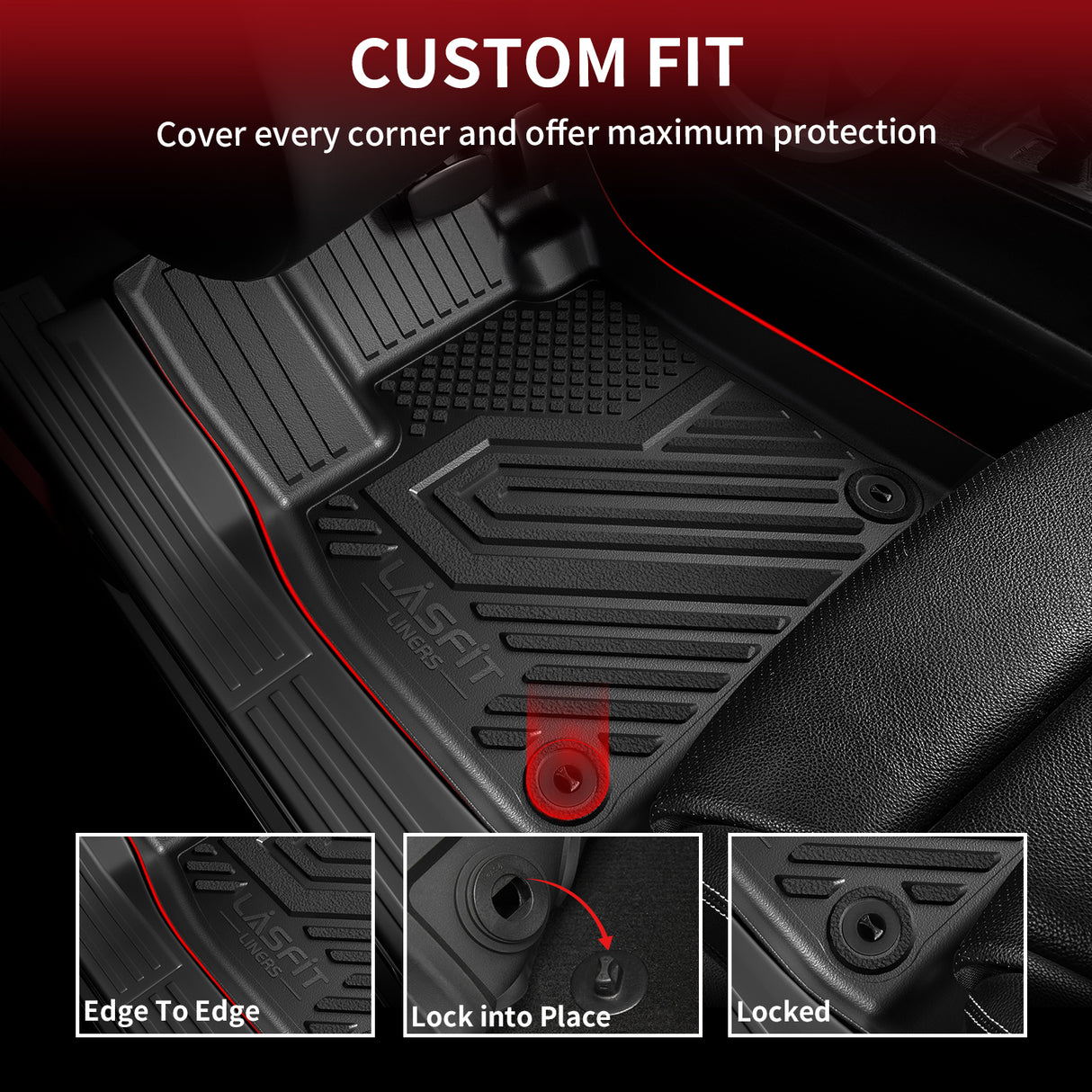 Fit for 2023-2025 Honda Accord & Accord Hybrid Floor Mats & Cargo Mat