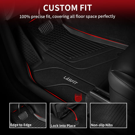 Fit for 2024-2026 Tesla Model 3 Highland Frunk or 1st Row & 2nd Row or Trunk Well or Cargo Mat