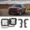 3 LED Pod Ditch Light Kit for 2014-2018 Chevrolet Silverado 1500