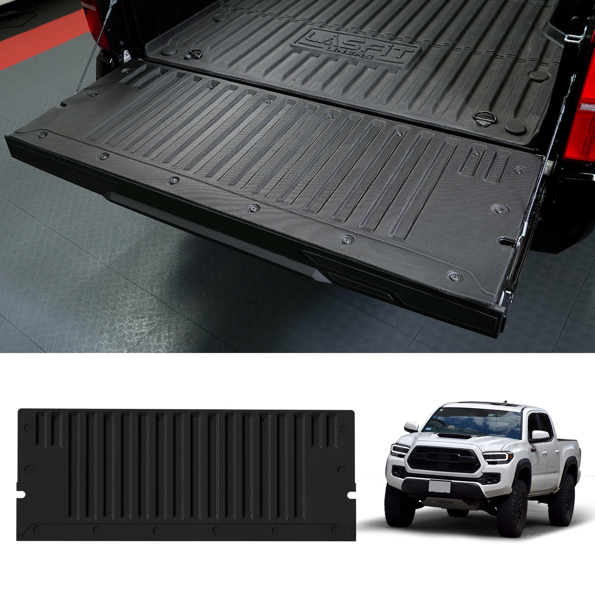 Fit for 2024-2026 Toyota Tacoma 5FT or 6FT Heavy Duty Truck Bed Mat or Tailgate Mat or Front Panel Mat