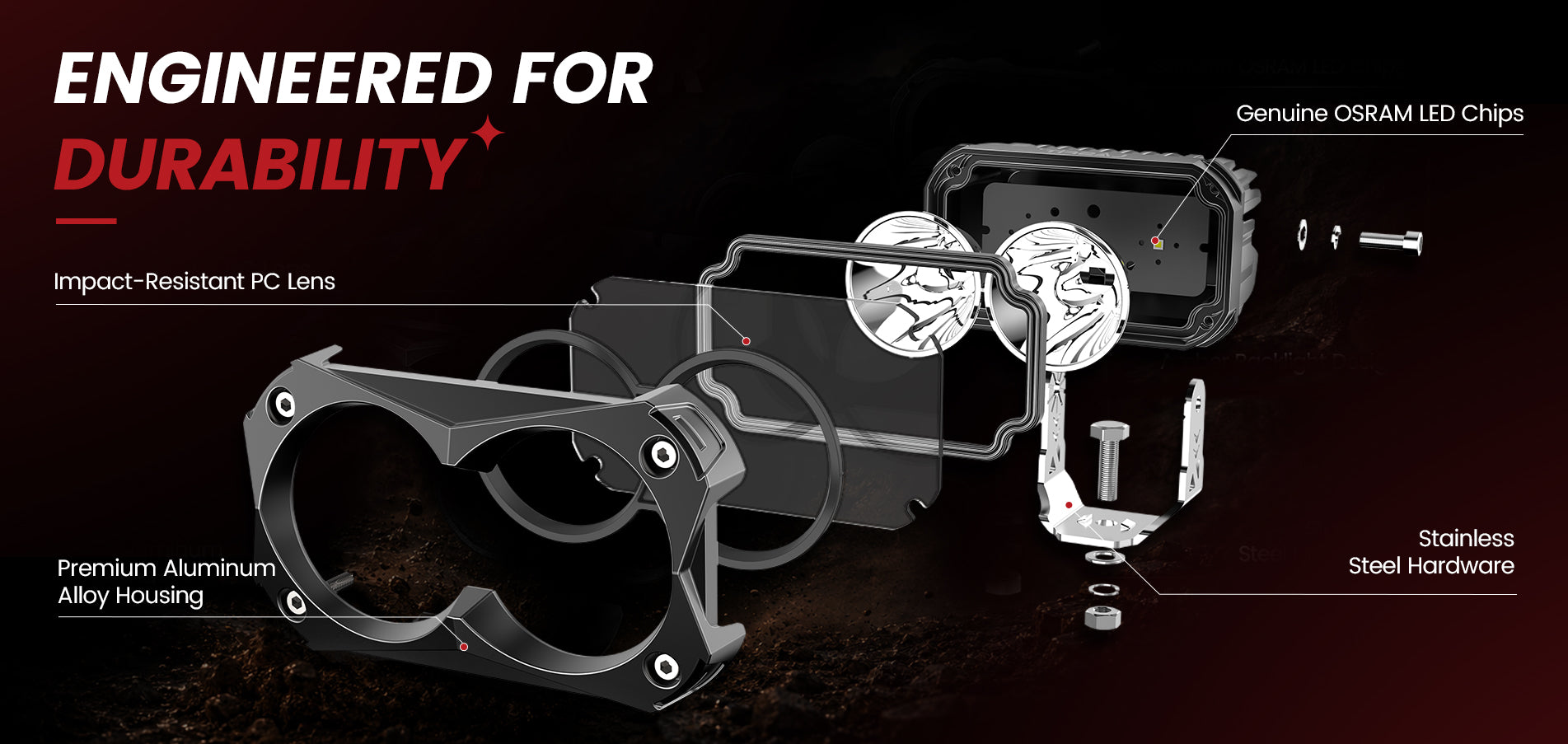 Lasfit 4.8 inch pod light durability