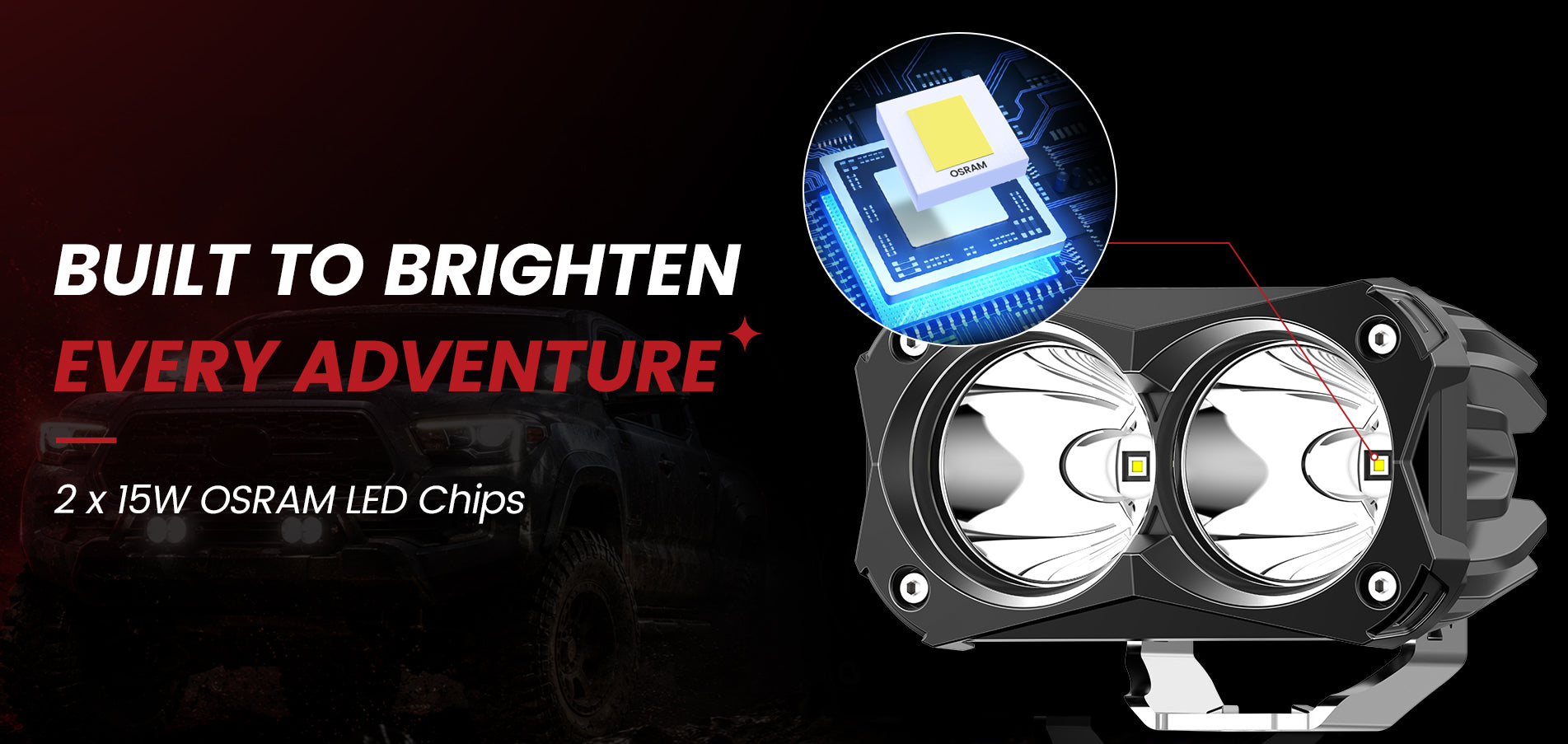 Lasfit 4.8 inch pod light high brightness