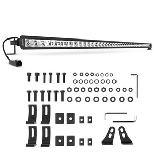 LASFIT Off-Road LED Light Bars 12 22 32 42 52 Inch Spot Flood Combo Single Row - White