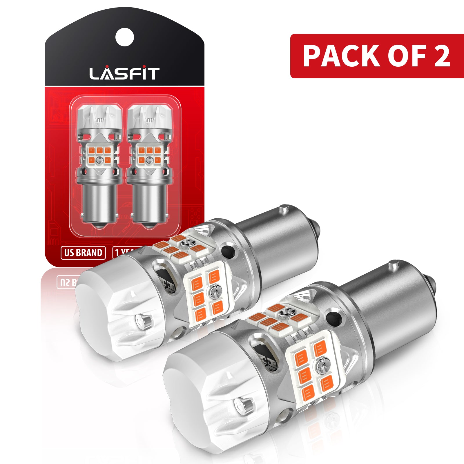 Einparts LED Autolampe P21W, 1156, 30 SMD4014, CANBUS, 24V 6000K, 2er Pack  [EPL144] 