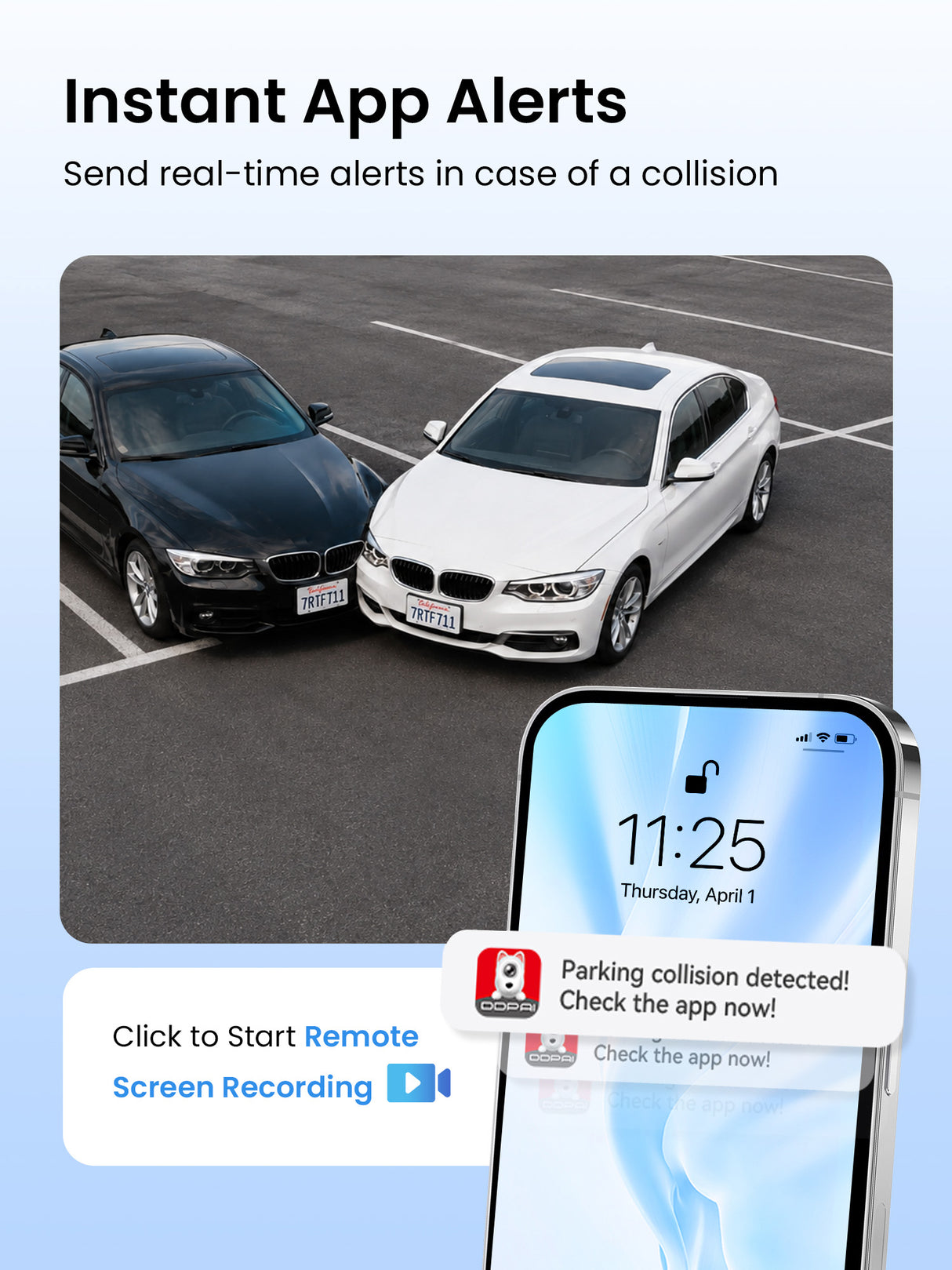 Z90 Max by DDPAI Instant App Alerts