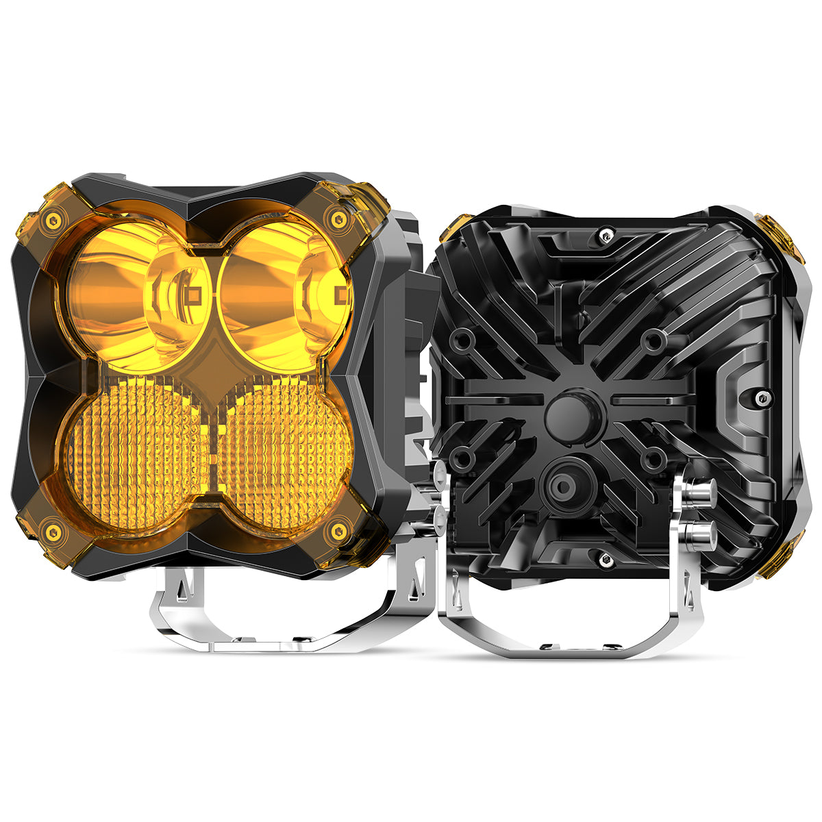 5" led amber combo pod lights