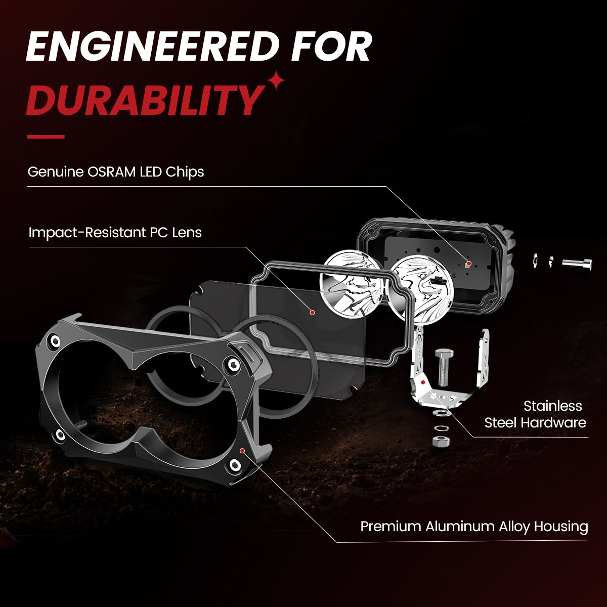 Lasfit 5 inch pod light durability