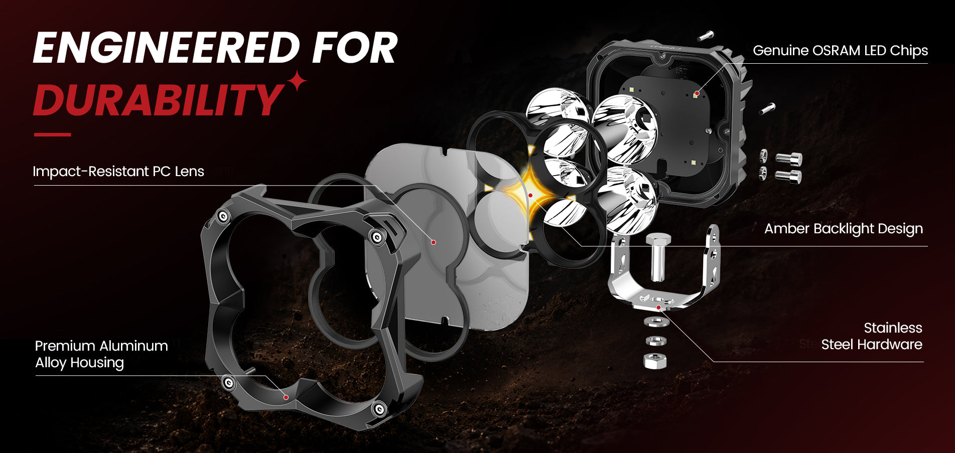 Lasfit 5 inch pod light durability