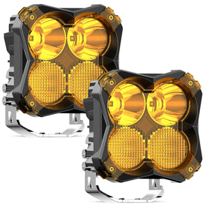 5" off road amber led combo auxiliary lights