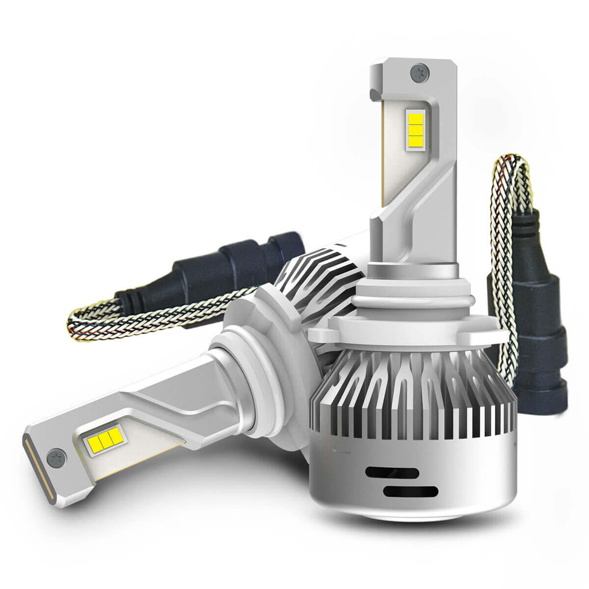 Lasfit 9005 HB3 LED Headlight Bulbs, Switchback High Beam Flip Chip 2 Modes  60W 6000LM,LDplus Series | 2 Bulbs