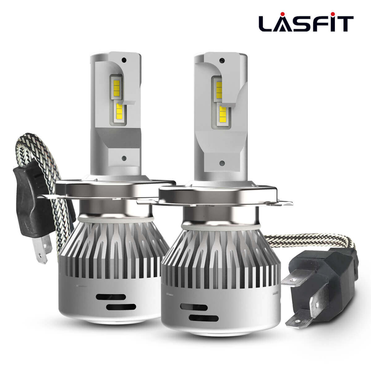 Lasfit H4 9003 LED Bulbs HB2 LED Bulbs 60W 6000LM 6000K PlugPlay