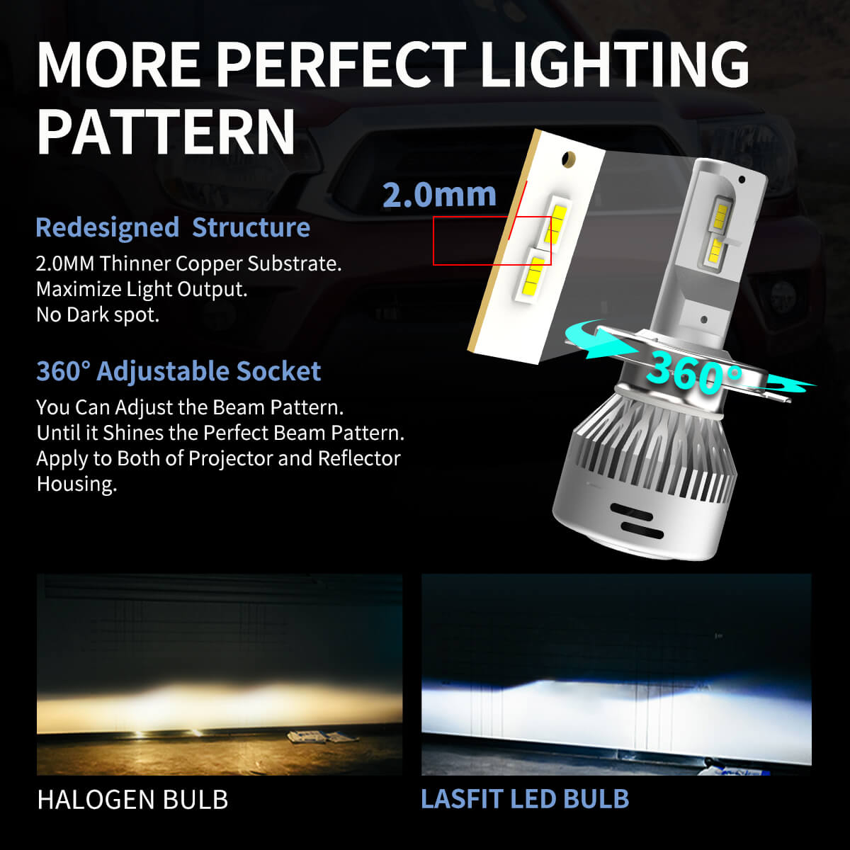 Xenon White Headlights 2pcs D5S LED Bulb For Chevrolet Equinox High/Low  Beam 6000K
