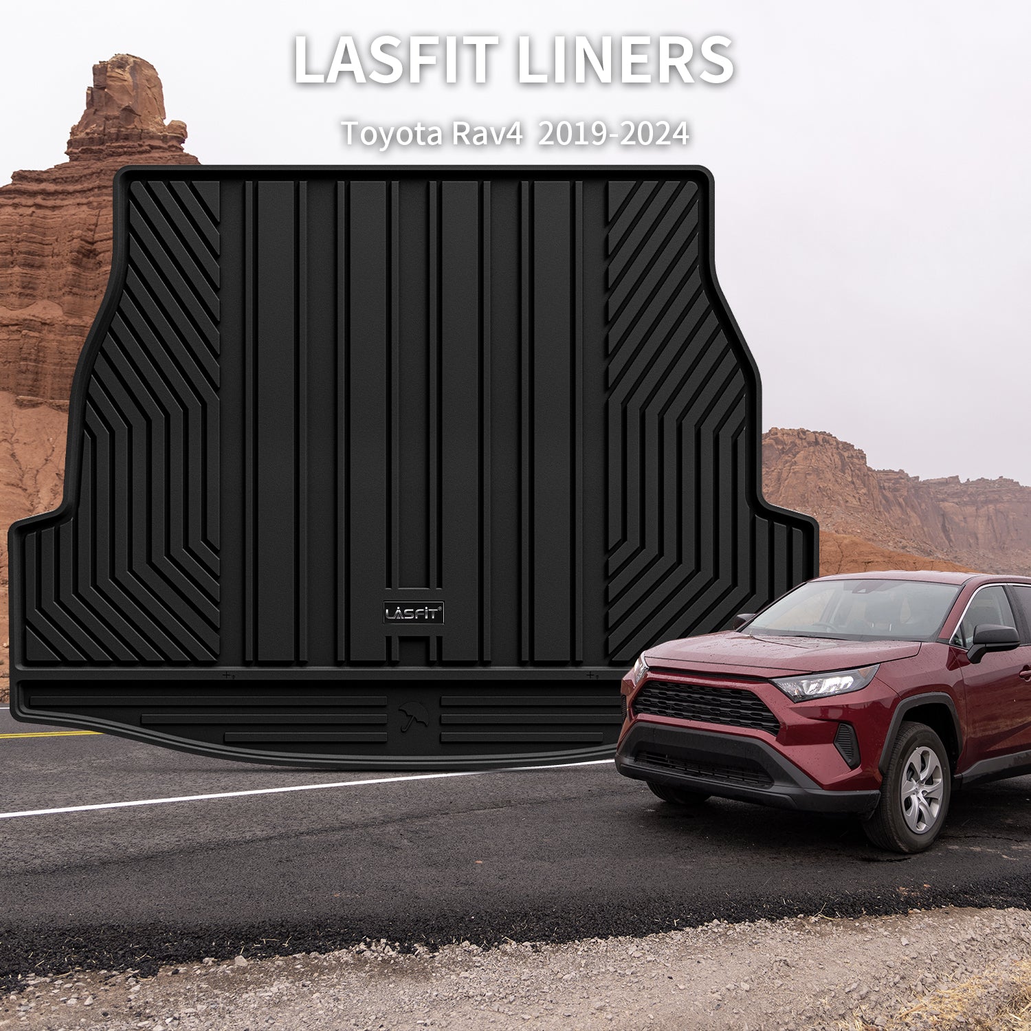 Fit for 2019-2025 Toyota RAV4 All-weather TPE Floor Mats & Cargo Mat