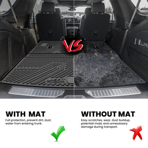 Fit for 2021-2025 Chevrolet Tahoe Floor Mats, Fit 7 Seats (2nd Row Bucket Seats) Only, Not Fit 8 / 9 seats