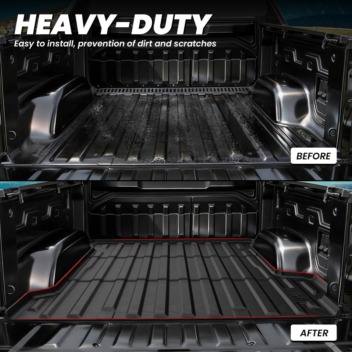 Fit for 2024-2026 Chevrolet Silverado EV 5.9FT Bed Mat, Fit WT Models Only