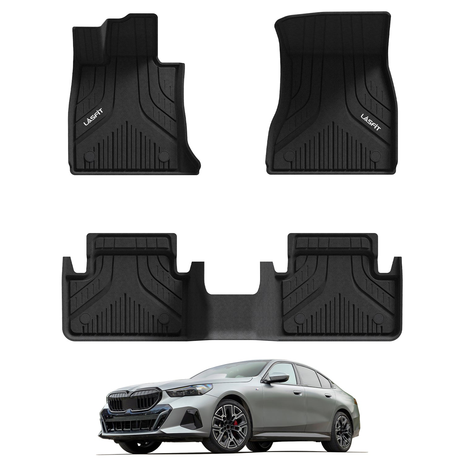 Fit for 2024 2025 BMW 5 Series G60 530i 540i Floor Mats Fit Gasoline Only