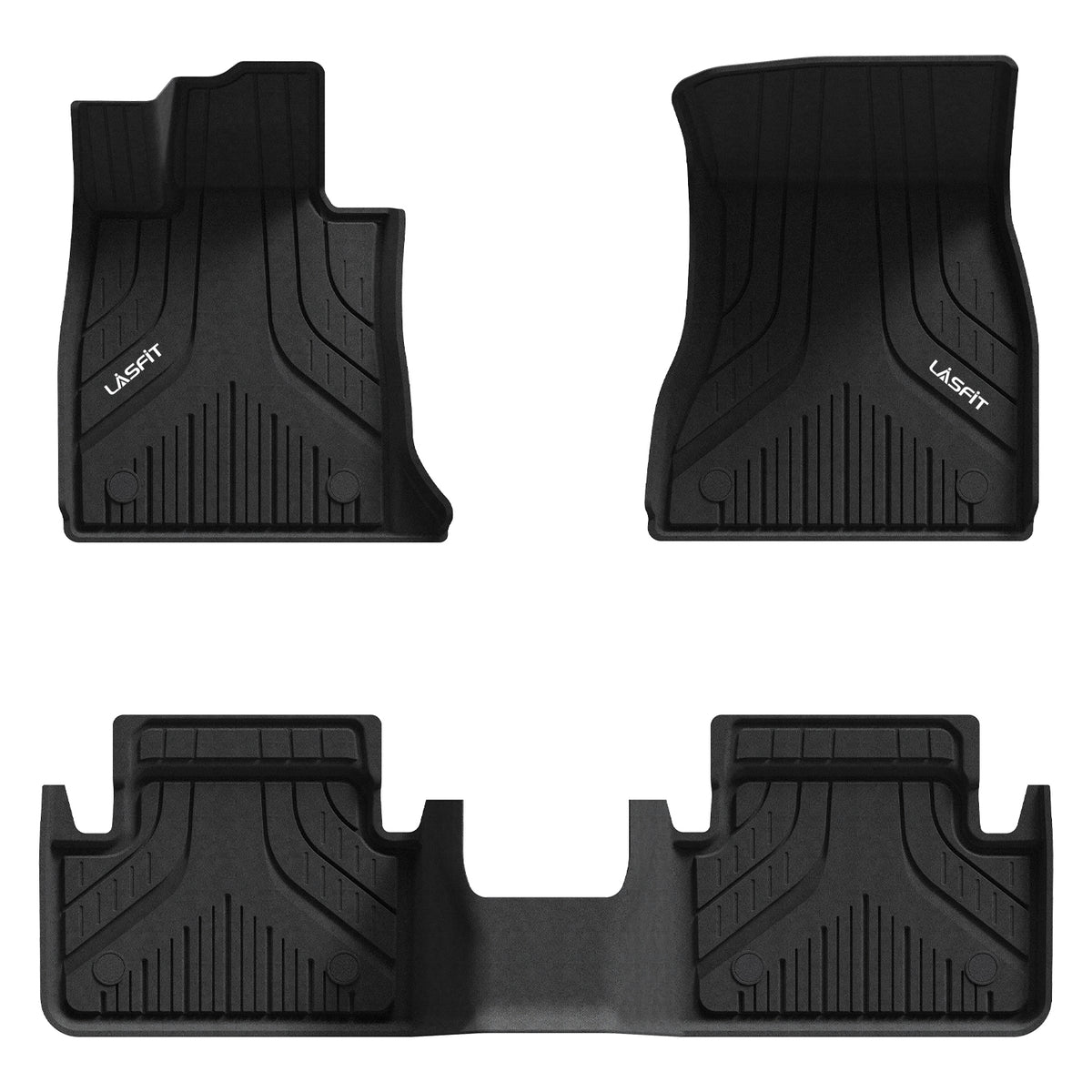 Full Set Black Nylon Floor Mats For 1997-2003 BMW E39 5-Series – OEM Fit