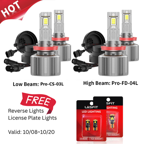 Fit for 2020-2026 Chevrolet Silverado HD 2500 3500 Custom H11 H9 LED Bulbs with Dust Cover | Pro-DC Series