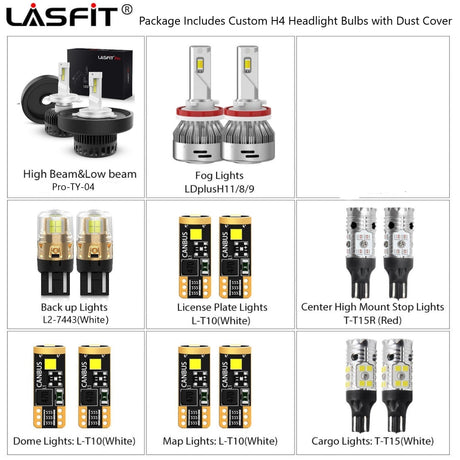 Combo-Package-with-custom-made-H4-LED-Bulbs-for-2014-2021-Toyota-Tundra
