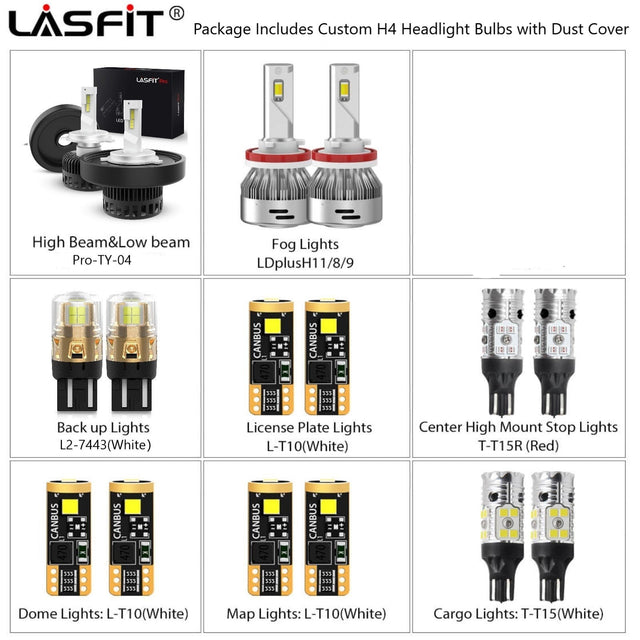 Combo-Package-with-custom-made-H4-LED-Bulbs-for-2014-2021-Toyota-Tundra