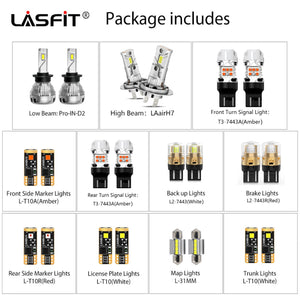 Combo package LED bulbs fit for 2003-2005 Nissan 350Z Coupe