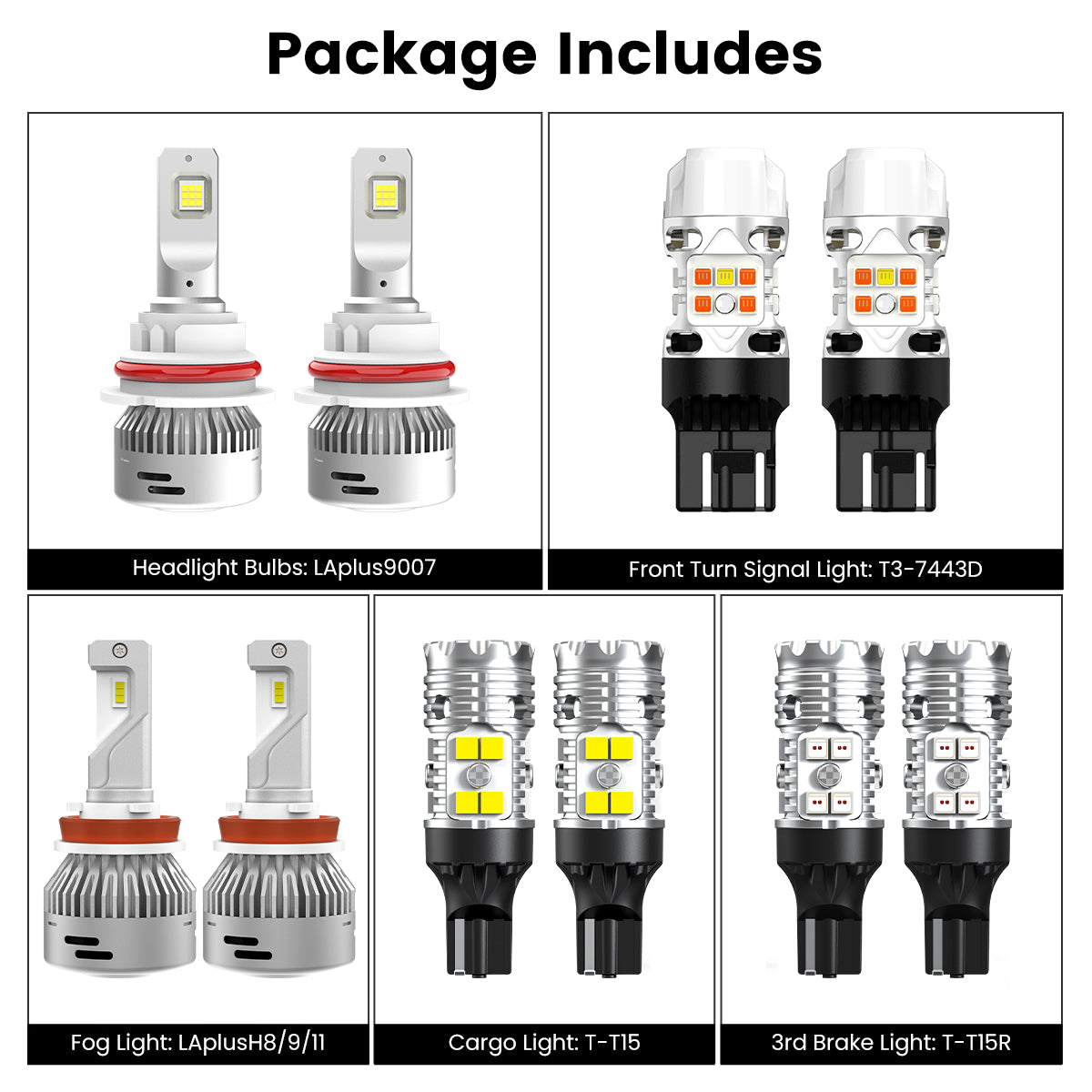 combo package led bulbs fit for 2022-2025 Nissan Frontier