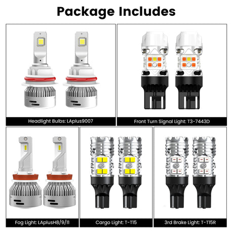 combo package led bulbs fit for 2022-2025 Nissan Frontier
