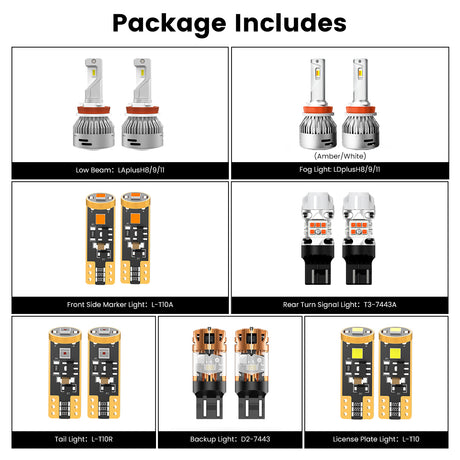 Combo package fit for 2018-2021 Subaru Crosstrek basic