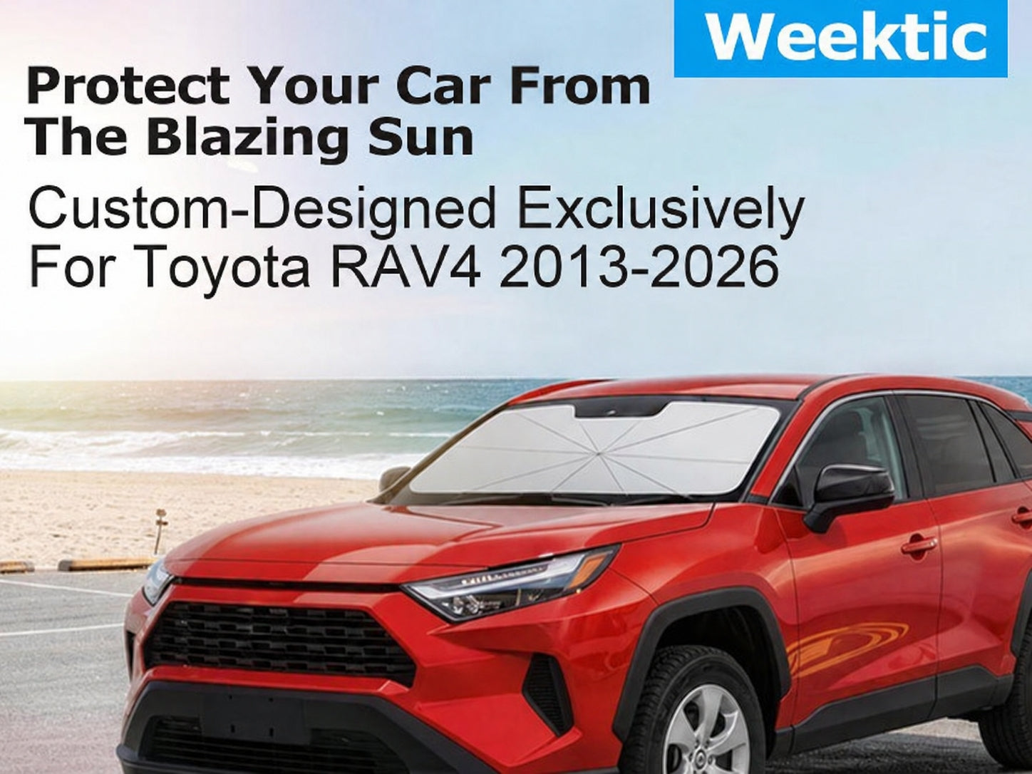 2013-2026 Toyota RAV4 Windshield Sun Shades Umbrella Custom