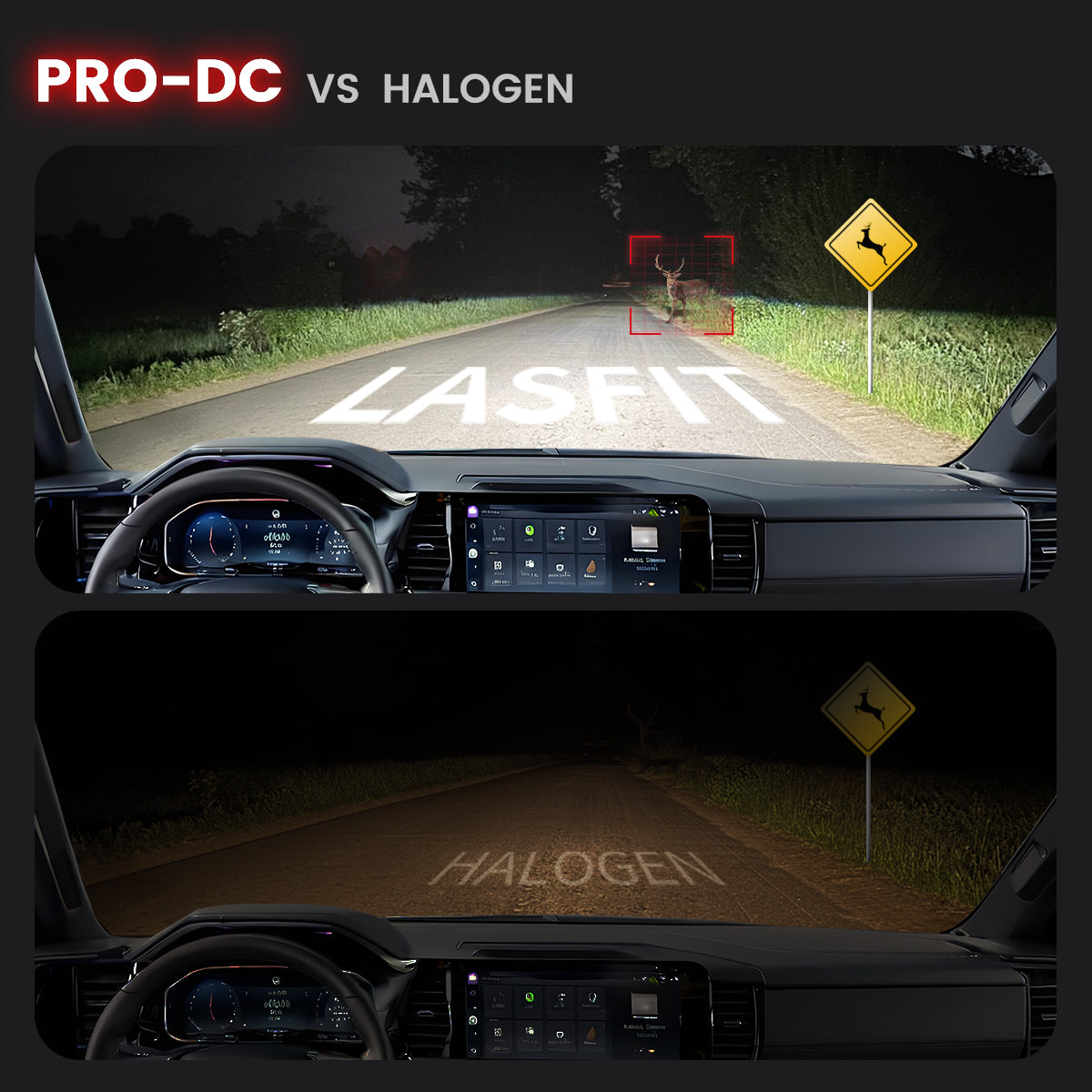 Custom-design H11 led headlight bulbs brighter than halogen bulbs