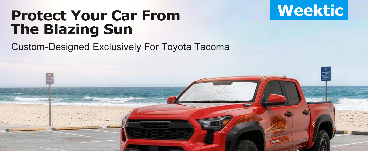 Custom-Fit Windshield Sun Shade Umbrella for 2016-2026 Toyota Tacoma