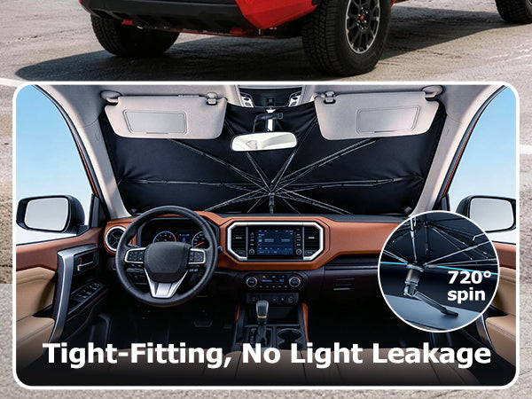 Custom-Fit Windshield Sun Shade Umbrella for 2016-2026 Toyota Tacoma