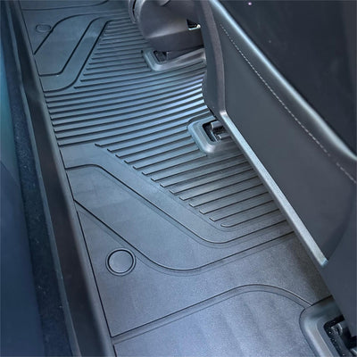 Tesla Model 3 Floor Mats 2021 TPE Material 1st & 2nd & Cargo Custom All Weather Guard Interior Liners